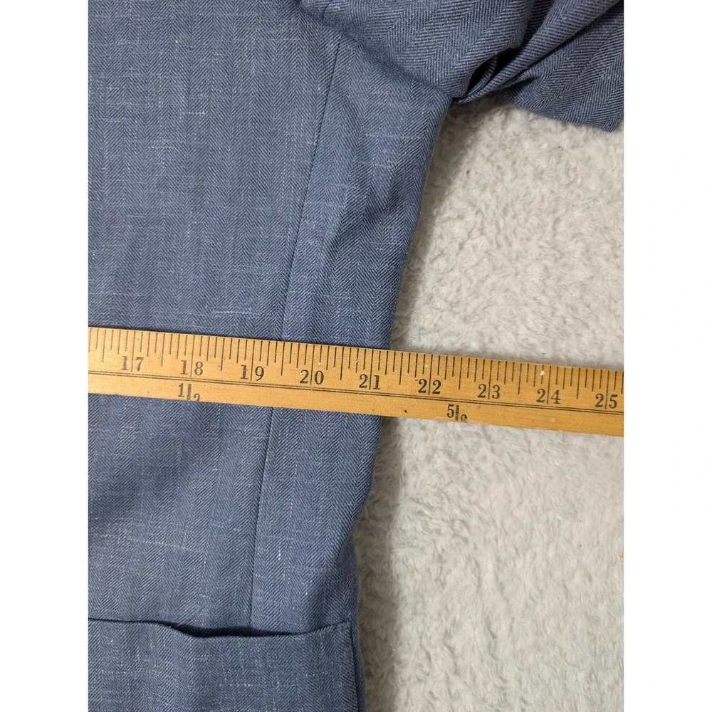 Jos. A. Bank Brrr Nylon Sport Coat Mens 44R Blue Wool Silk Linen Stretch‎ 1905
